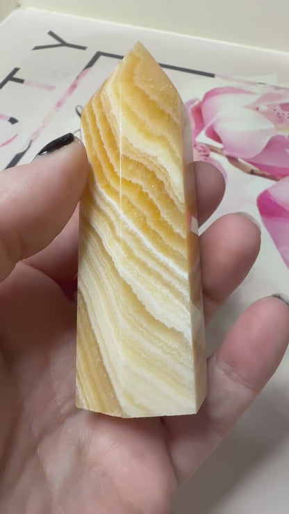 Orange Calcite Point