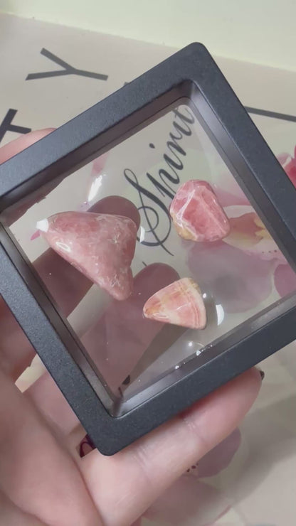 High Quality RHODOCHROSITE Tumbles in Frame