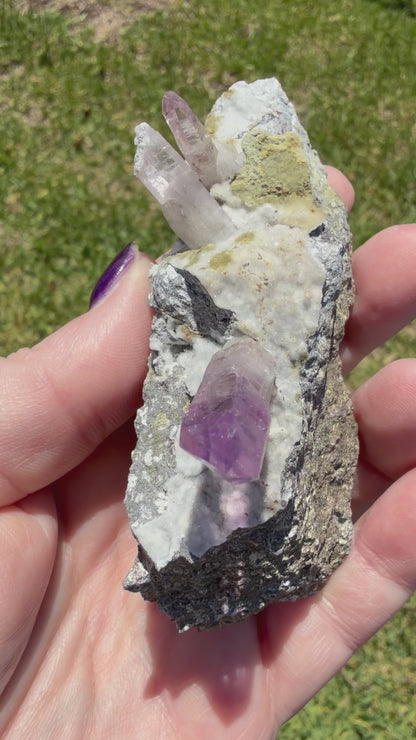 Vera Cruz Amethyst on Matrix – Collector / Display Grade 106g