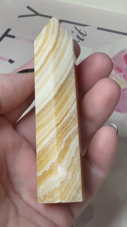 Orange Calcite Point