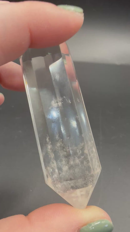 Clear Quartz Vogel Wand