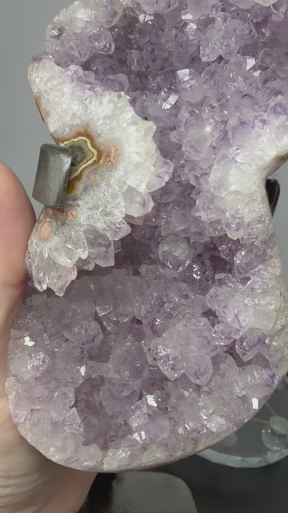 Phantom Amethyst Geode on Stand | Natural Brazilian Display Crystal | 1.5kg