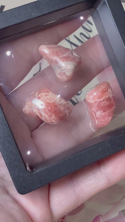 High Quality RHODOCHROSITE Tumbles in Frame