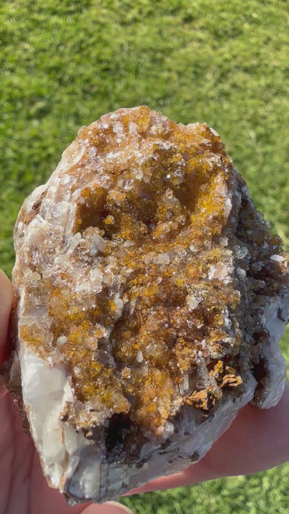 ✨ Manganese with Quartz Cluster