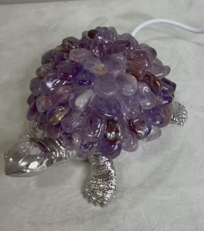 Amethyst Turtle Colour Changing USB Lamp