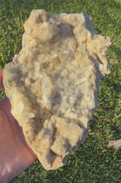Indonesian Quartz & Druzy Chalcedony Cluster – 18.5cm